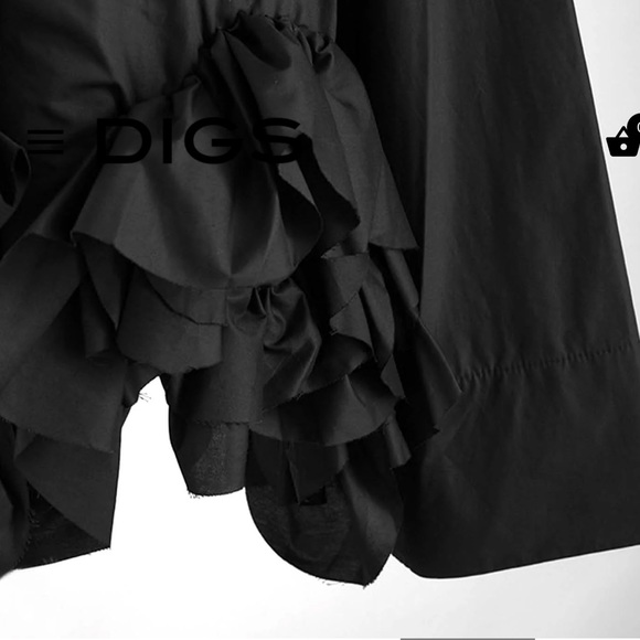 DIGS Ruffle Asymmetrical Jacket size M - Picture 3 of 7